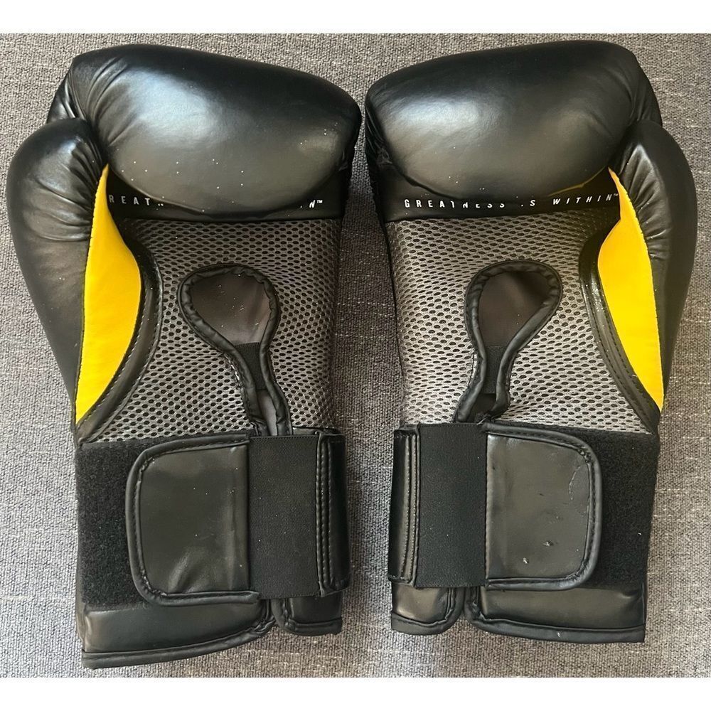 Everlast Elite Pro Style Training Gloves, Black, Size L 14 oz